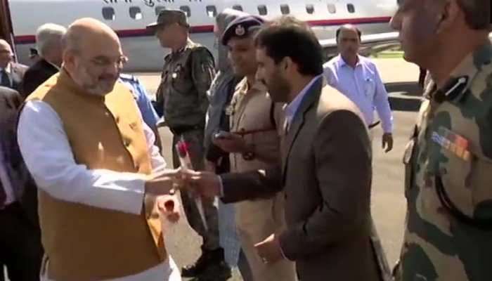 Amit Shah in Srinagar for two-day visit, to review security arrangements in J&amp;K