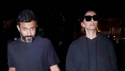 Sonam Kapoor, Anand Ahuja twin in black as they return from romantic gateway in Japan — Pics