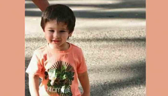 Taimur Ali Khan enjoys his playground time on swing in London — See pic