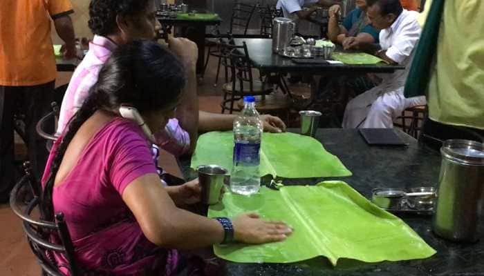 Chennai restaurants avoid plates to save water, serve food on banana leaves