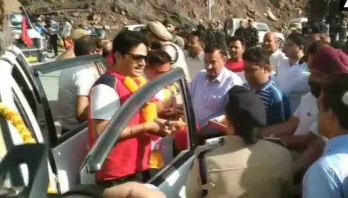 Locals welcome first batch of pilgrims for Amarnath Yatra in Jammu and Kashmir