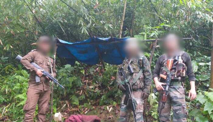 Two suspected hideouts of NSCN (I-M) destroyed in Nagaland, huge cache of arms recovered