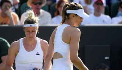 First-round Wimbledon exits for former champs Sharapova and Muguruza, Kvitova through