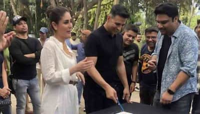 Kareena Kapoor, Akshay Kumar cut cake on Good News sets — Take a look