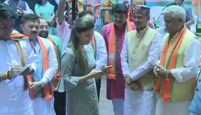 Sapna Chaudhary joins BJP during party's membership drive in Delhi