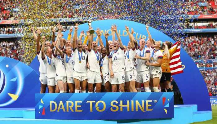 USA win Women's Football World Cup beating the Netherlands 2-0