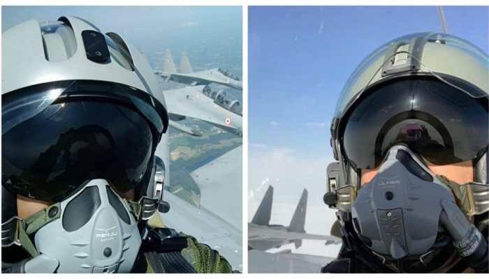 IAF, French Air Force fighter pilots take selfies while flying Rafale, Sukhoi Su-30 MKI jets