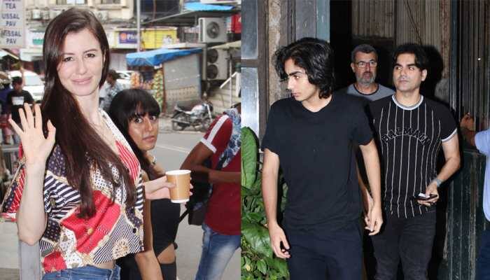 Arbaaz Khan, son Arhaan twin in black for day out, girlfriend Giorgia Andriani accompanies actor—See pics