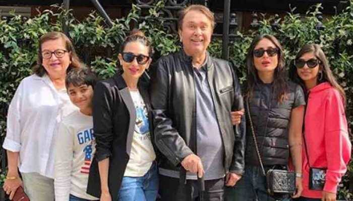 Kareena Kapoor poses for a family picture with Karisma, Babita, Randhir; fans ask where is Taimur