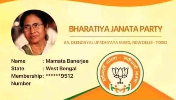 TMC promises action after Mamata Banerjee&#039;s photo surfaces on BJP membership card