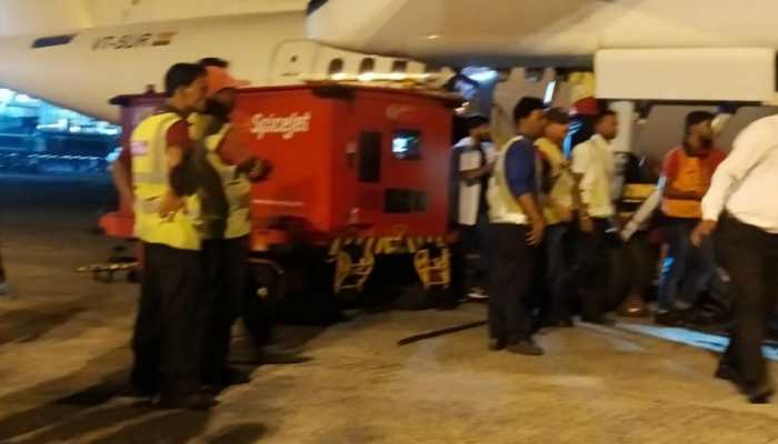 Technician dies after being pulled in by SpiceJet plane&#039;s hydraulic flap