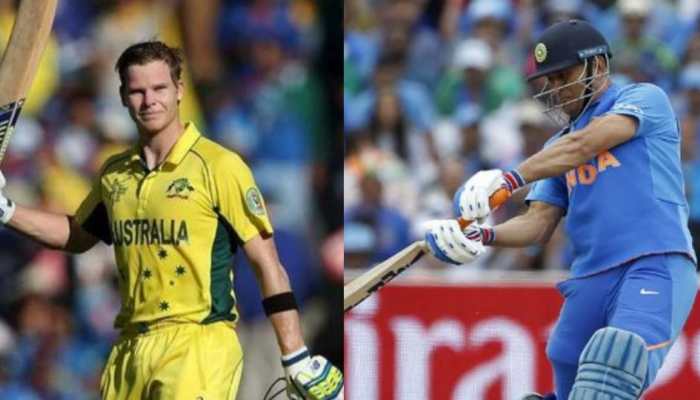 Steve Smith run out replicates MS Dhoni&#039;s dismissal, ball passes between Australian batsman&#039;s legs to hit stumps