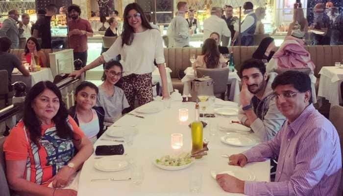 Inside Sushmita Sen&#039;s dinner date with boyfriend Rohman Shawl and kids