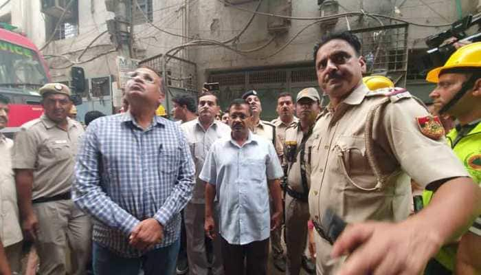 CM Arvind Kejriwal visits Delhi&#039;s Jhilmil, announces Rs 5 lakh compensation for kin of those killed in fire