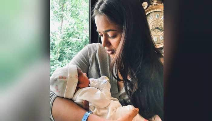 &#039;We prayed for a baby girl&#039;: Sameera Reddy shares first pic of newborn daughter with heartfelt post