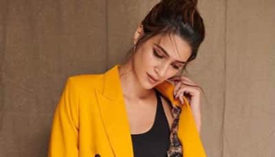 Kriti Sanon turns heads in pop yellow designer outfit for 'Arjun Patiala' promotions—Photos