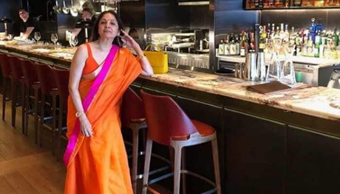 Ayushmann Khurrana&#039;s on-screen mom Neena Gupta stuns in a saree