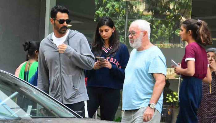 Arjun Rampal, daughters visit Gabriella Demetriades at Mumbai hospital — Pics inside