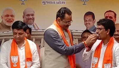 Former Gujarat Congress MLA Alpesh Thakor, aide Dhaval Sinh Zala join BJP