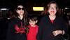 Karisma Kapoor flies back from London with children, twins with mother Babita in black — Pics inside