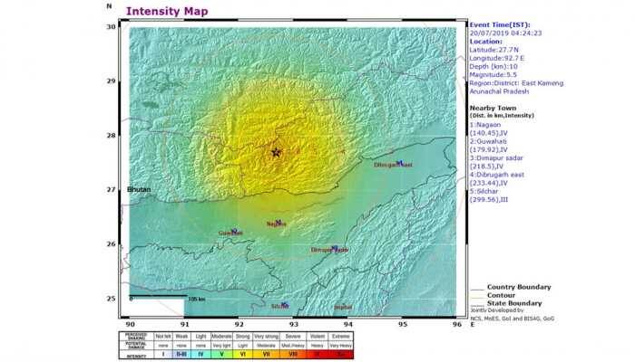 5.5-magnitude earthquake hits Arunachal Pradesh again; tremors felt in Assam, China