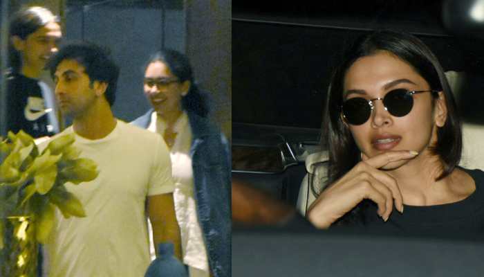Ranbir Kapoor, Deepika Padukone spotted outside Luv Ranjan's residence-See pics Ranbir Kapoor, Deepika Padukone spotted outside Luv Ranjan's residence-See pics
