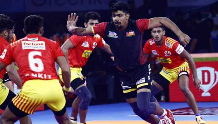 PKL 7: Gujarat Fortune Giants thrash defending champions Bengaluru Bulls 42-24