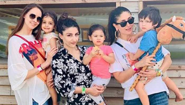 This picture of Taimur Ali Khan-Kareena Kapoor and Inaaya Kemmu-Soha Ali Khan is all things cute