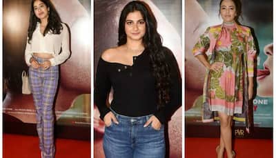 Janhvi Kapoor, Rhea Kapoor, Swara Bhasker watch Kangana Ranaut and Rajkummar Rao's 'Judgementall Hai Kya'