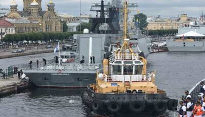 INS Tarkash arrives at St. Petersburg, will take part in Russian Navy Day parade