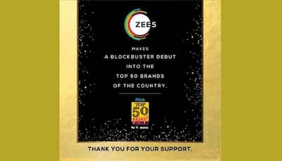 ZEE5 recognized by exchange4media Pitch Top 50 brands for its roaring entry into the industry
