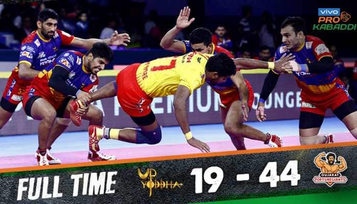 PKL 2019: Gujarat Fortune Giants top points table after defeating UP Yoddha 44-19