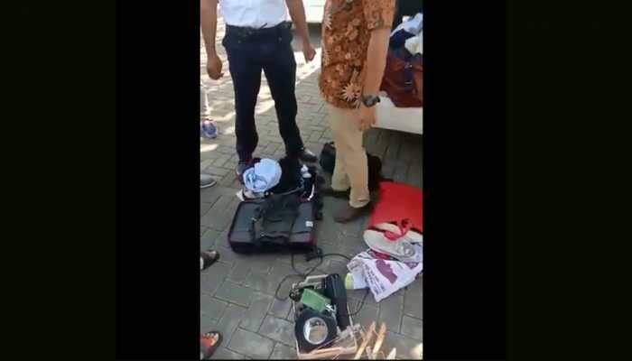 Indian travellers busted for stealing hotel items by staff in Bali, video goes viral