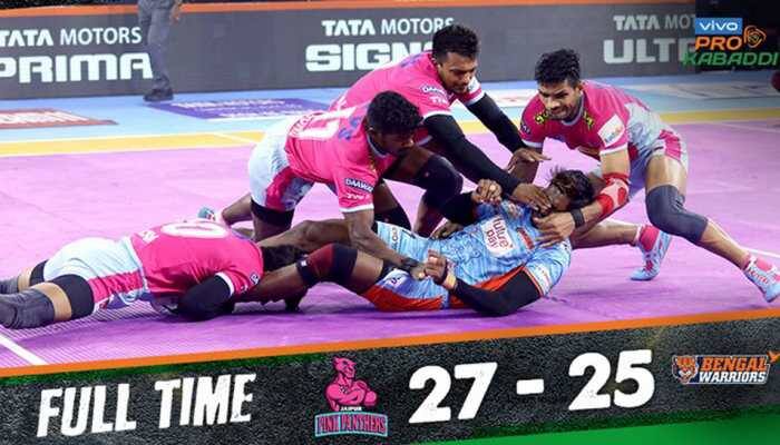 PKL 2019: Jaipur Pink Panthers beat Bengal Warriors in thriller