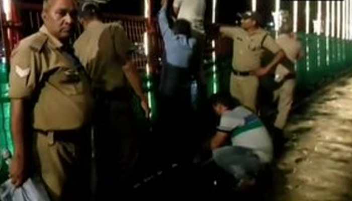 Uttarakhand: Two supporting cables of Ram Jhula bridge break, repair work underway Uttarakhand: Two supporting cables of Ram Jhula bridge break, repair work underway