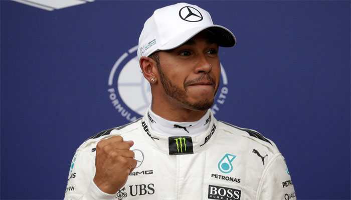 German Grand Prix: Lewis Hamilton on pole for Mercedes' 200th race