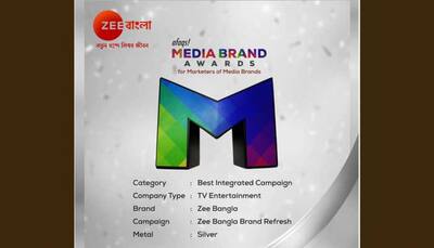 Zee Bangla Brand Refresh awarded as the 'Best Integrated Campaign' 