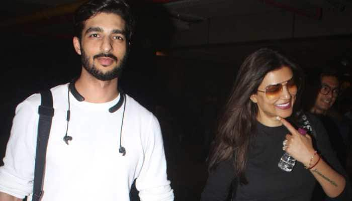 Sushmita Sen and boyfriend Rohman Shawl&#039;s airport PDA is too cute to miss!