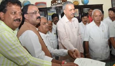 BJP MLA Vishweshwar Hegde Kageri files nomination for Karnataka Assembly Speaker