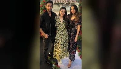 Actor Armaan Jain gets engaged to girlfriend Anissa Malhotra, cousins Karisma Kapoor, Riddhima share pics