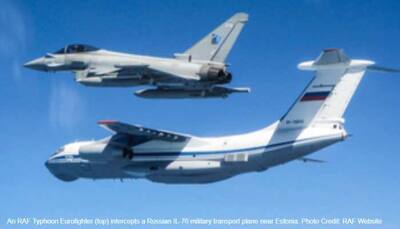 RAF Typhoon fighters intercept Russian IL-76 military plane near Estonia