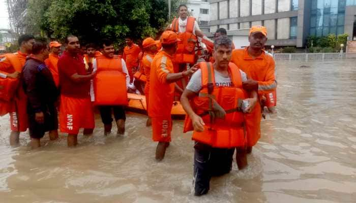 Heavy rainfall disrupts normal life in Gujarat&#039;s Vadodara; emergency helpline numbers issued