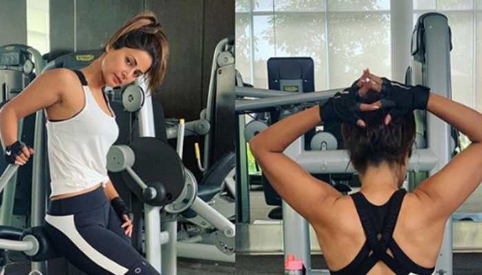 Hina Khan's work out pictures will give you major gym goals—Photos