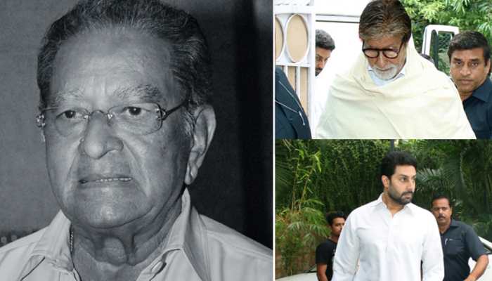 Amitabh Bachchan-Abhishek Bachchan visit J Om Prakash's residence, offer condolences to family—Pics 