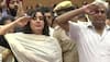 Sushma Swaraj's husband, daughter salute her before her final journey