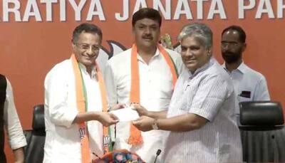 Former Samajwadi Party MPs Sanjay Seth, Surendra Nagar joined BJP