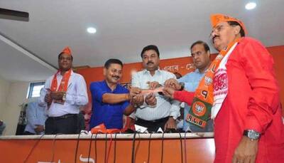 Former Congress MP Santiuse Kujur, Gautam Roy join BJP in Assam