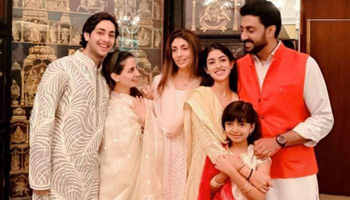 Aaradhya, Navya and Agastya complete Abhishek Bachchan and Shweta Bachchan Nanda&#039;s Rakhi celebrations