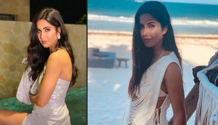 Katrina Kaif exudes angelic vibes in a white thigh-high slit gown—Pic