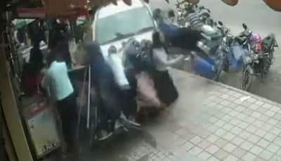 Horror caught on tape: Drunk driver rams pedestrians in Bengaluru